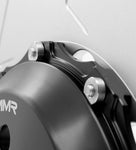 G8X rear rotor black hat and floating bolt detail
