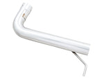 AWE Touring-to-Track kit for the 2022+ GTI: straight Track mid section with hanger on white