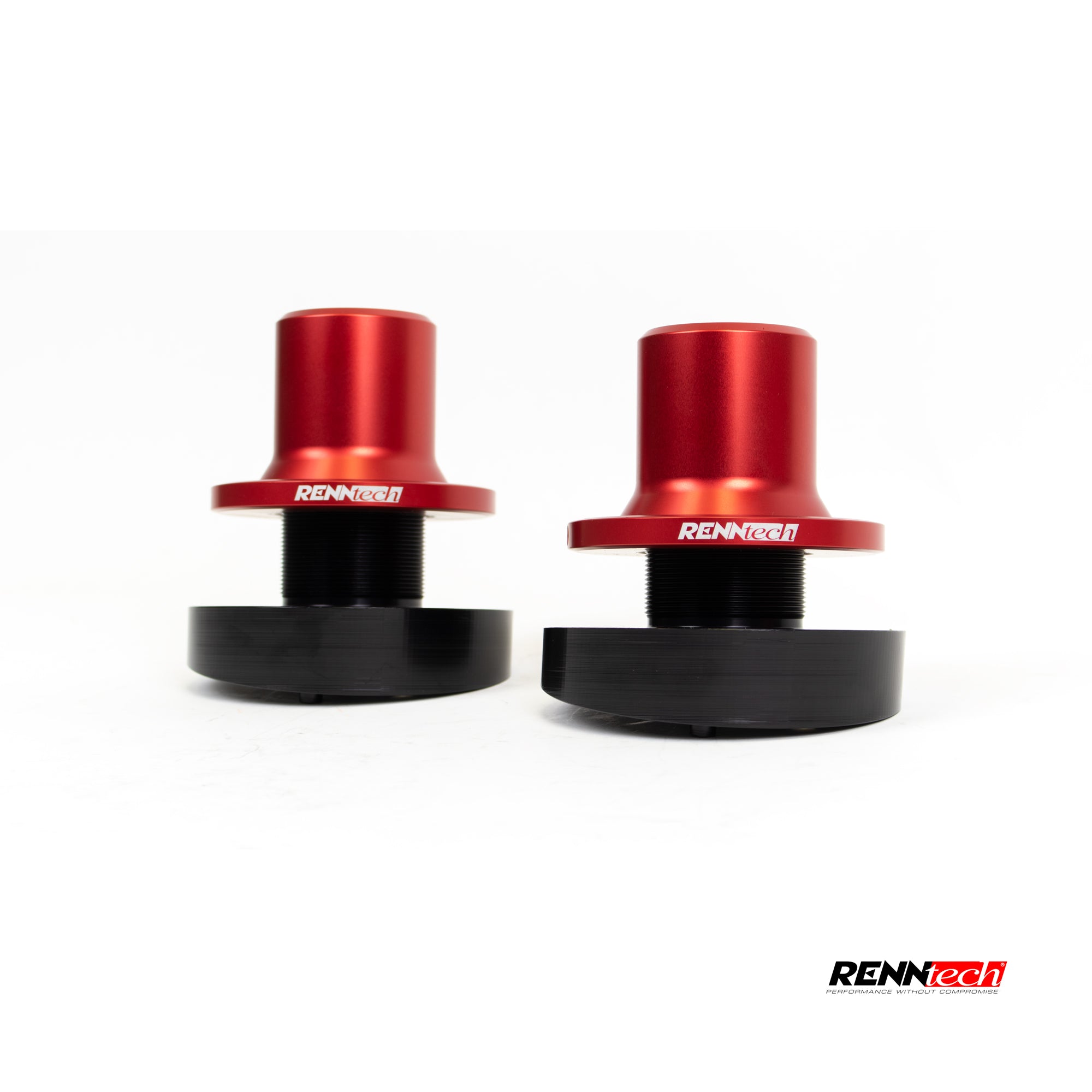 Red CLE 53 coil-over perches with black sleeves - Coilover Suspension for the 2024-2026 CLE 53 AMG Coupe