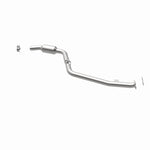 MagnaFlow 52249 oem grade direct-fit catalytic converter, opposite rear three-quarter view of the turntable spin