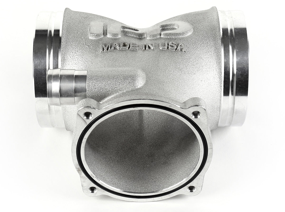 Competition Y plenum from above with O-ring sealed 82mm throttle body flange - IPD for Porsche 997.1 Carrera