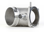 74mm Y plenum angled view of the inlet, breather nipple and O-ring sealed throttle body flange - IPD for Porsche 987.1 Cayman