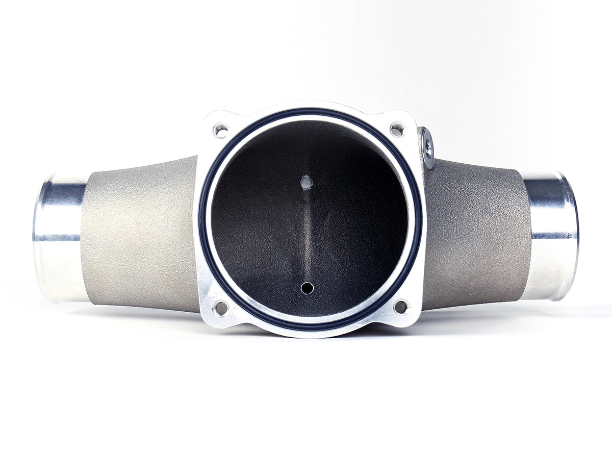 IPD turbo plenum 74mm throttle body flange with O-ring seal and center divider - IPD for Porsche 991.1 Turbo