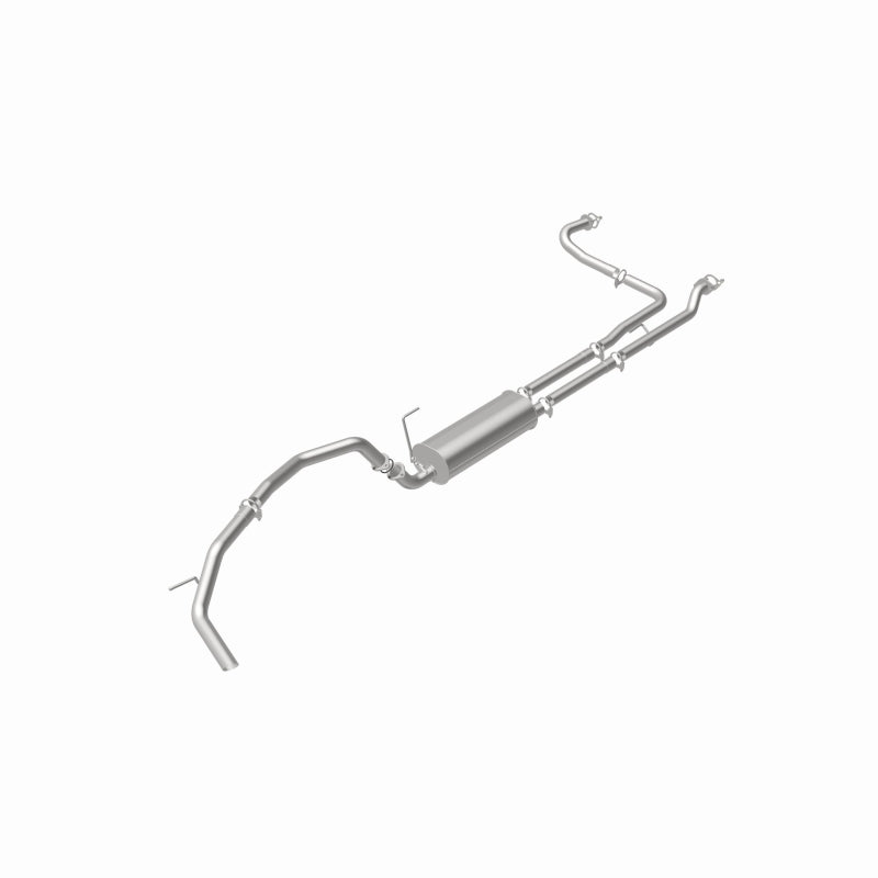 BRExhaust 106-0742 direct-fit exhaust kit, rear view of the turntable spin