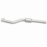 MagnaFlow 5421172 carb direct-fit catalytic converter, side view of the turntable spin