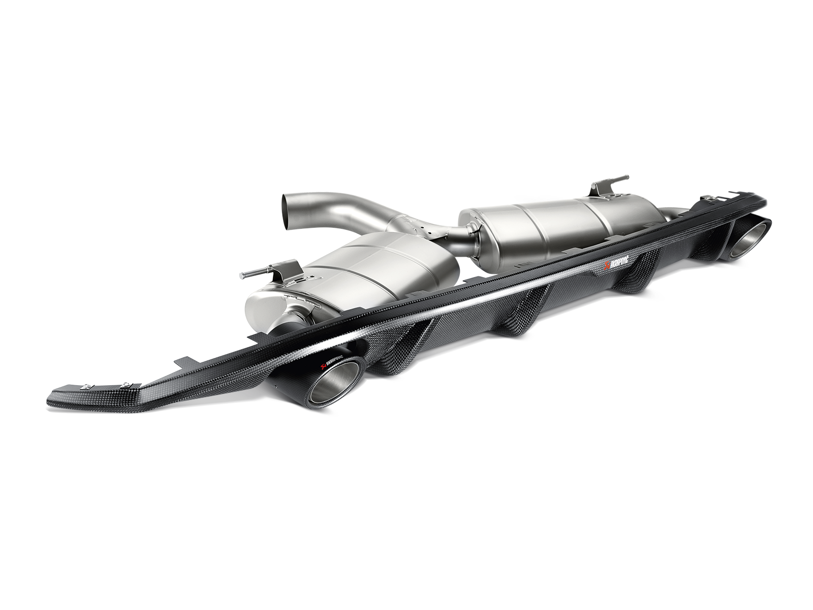 Akrapovic Rear Carbon Fibre Diffuser DI-VW/CA/1 for Volkswagen Golf GTI (MK7) 2015-2016, rear view