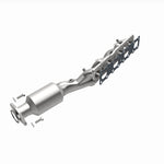 MagnaFlow 5582380 carb manifold converter, opposite side view of the turntable spin