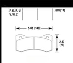 Hawk Wilwood 7420 DTC-60 Race Brake Pads