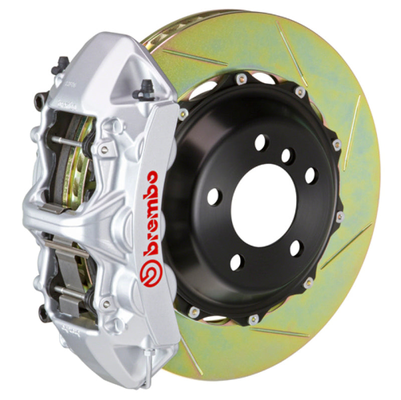 FK8 Civic Type R Brembo GT 6-piston front kit, silver caliper, 380mm Type 1 slotted 2-piece disc