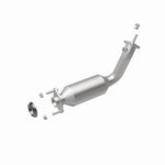 MagnaFlow 5461502 carb direct-fit catalytic converter, rear view of the turntable spin