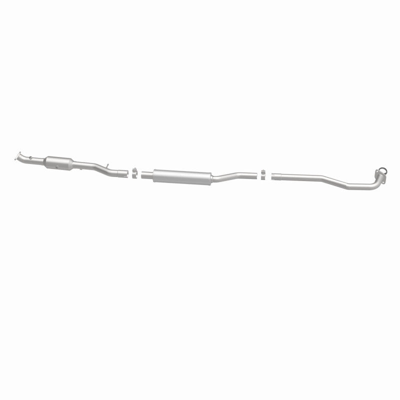 MagnaFlow 5451175 carb direct-fit catalytic converter, side view of the turntable spin