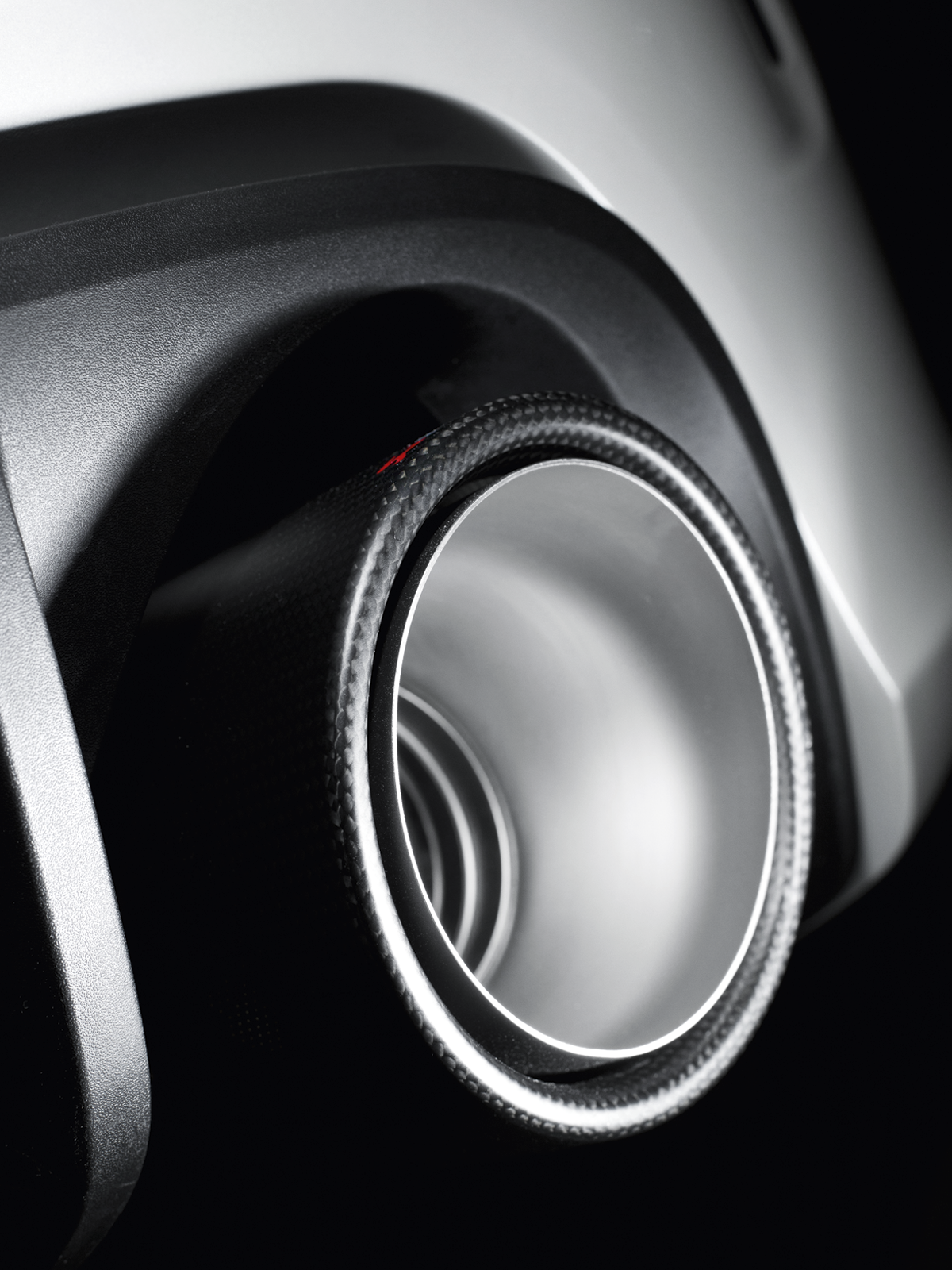 Akrapovic Slip-On Line (SS) M-FI/SS/1H for Fiat 500 Abarth (312) 2012-2017, top view