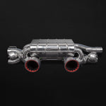 Capristo valved exhaust for Porsche 991.2 Carrera/GTS with Wicrom carbon tips and red inner sleeves