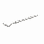 MagnaFlow 52051 oem grade direct-fit catalytic converter, front three-quarter view of the turntable spin