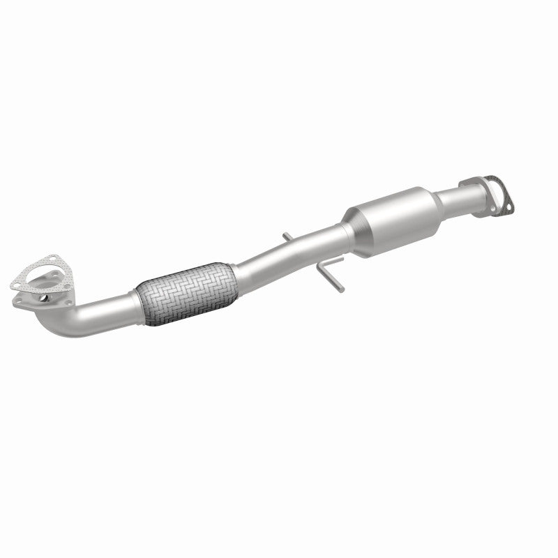 MagnaFlow 5421911 carb direct-fit catalytic converter, front three-quarter view of the turntable spin