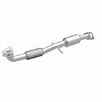 MagnaFlow 5421911 carb direct-fit catalytic converter, front three-quarter view of the turntable spin