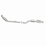 MagnaFlow 551264 carb direct-fit catalytic converter, side view of the turntable spin