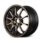 RAYS manufacturer illustration of CE28N-plus in Shining Bronze Metal for 17x7 4x100 +45 mm listing; wheel on white background