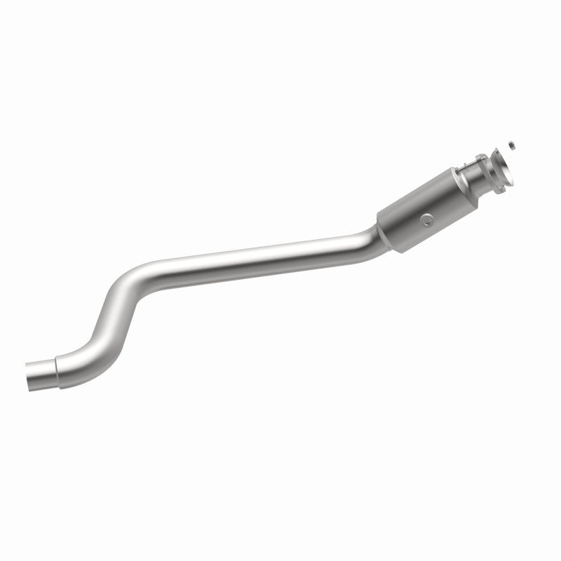 MagnaFlow 5561300 carb direct-fit catalytic converter, opposite side view of the turntable spin
