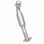 MagnaFlow 5461694 carb direct-fit catalytic converter, rear three-quarter view of the turntable spin