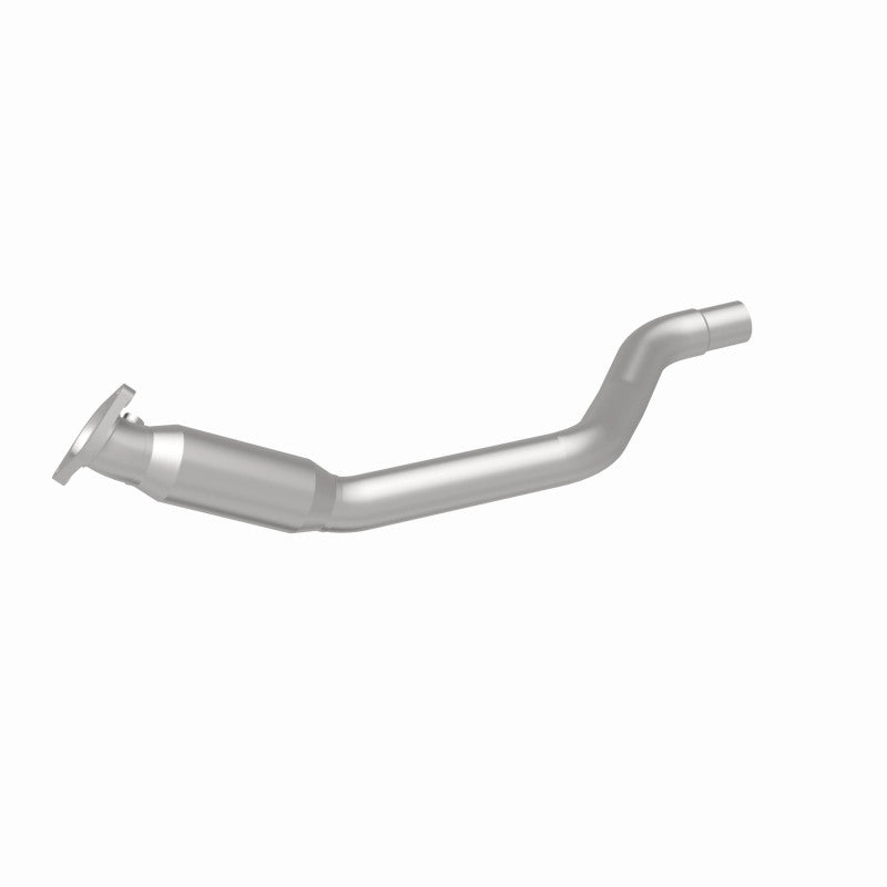 MagnaFlow 4561964 carb direct-fit catalytic converter, rear three-quarter view of the turntable spin
