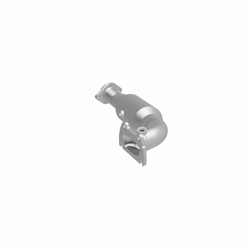 MagnaFlow 5551998 carb manifold converter, side view of the turntable spin