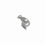 MagnaFlow 5551998 carb manifold converter, side view of the turntable spin