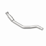 MagnaFlow 21-576 oem grade direct-fit catalytic converter, rear view of the turntable spin