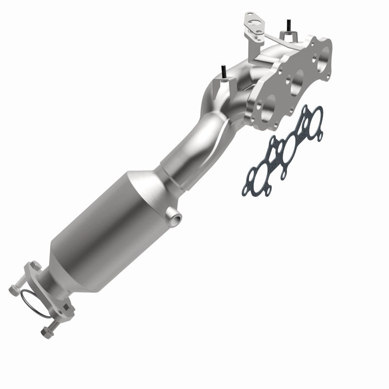 MagnaFlow 52430 oem grade manifold converter, opposite side view of the turntable spin