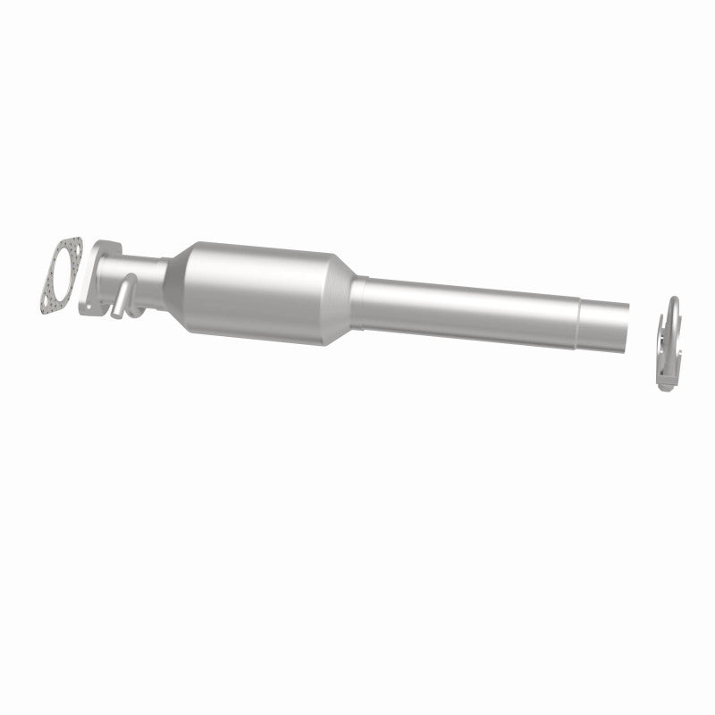MagnaFlow 459408 carb direct-fit catalytic converter, side view of the turntable spin