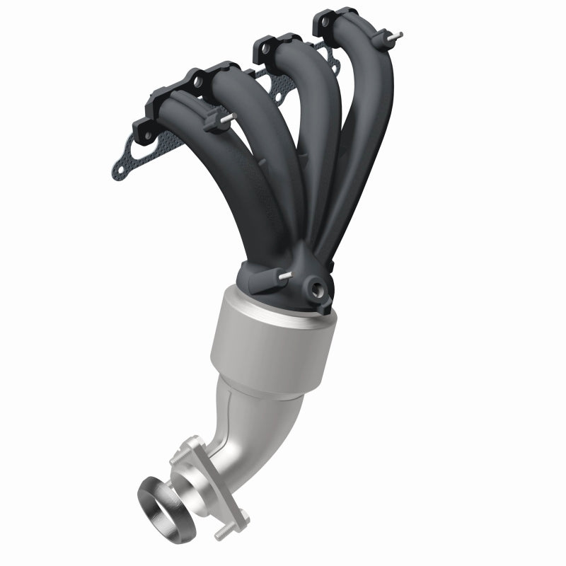 MagnaFlow 4583327 carb manifold converter, rear view of the turntable spin