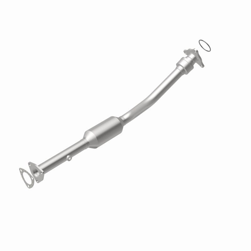 MagnaFlow 4481219 carb direct-fit catalytic converter, rear view of the turntable spin