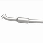 MagnaFlow 5592559 carb direct-fit catalytic converter, side view of the turntable spin