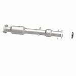 MagnaFlow 5592534 carb direct-fit catalytic converter, side view of the turntable spin