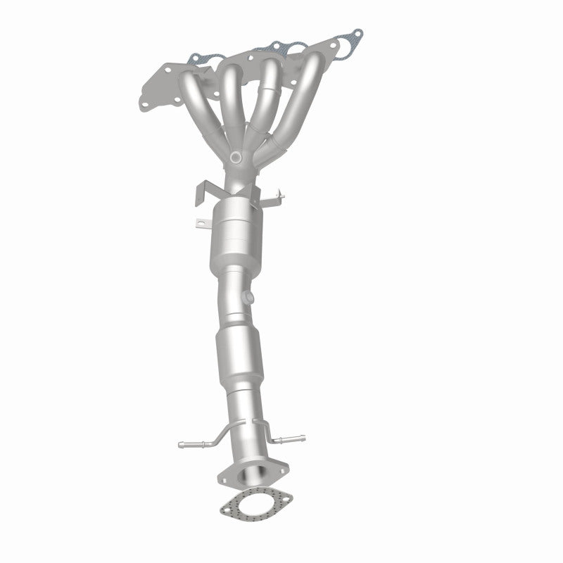 Upright front view of the full header