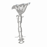 Upright front view of the full header