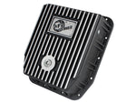 aFe POWER Transmission Pan Ford Trucks 80-92 (AOD Transmission)- Black w/ Machined Fins