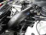 A close up view from the side of RK Autowerks F1X M5 M6 CARBON FIBER INTAKES fitted on a car