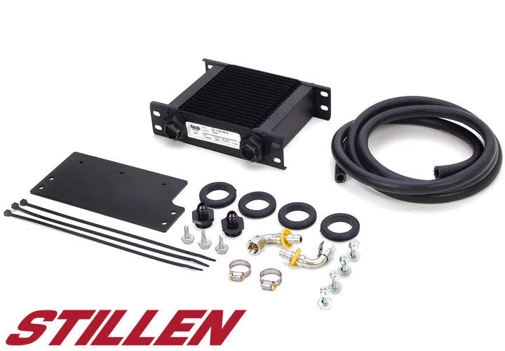 wide view of Stillen Transmission Cooler Kit for Nissan 370Z [Z34] / Infiniti G37, Q40, Q50, Q60 2008-2015 with white background