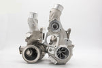 A front wide view of Pure Turbos Turbo Upgrade Pure700 for Nissan Z 2023+ with white background