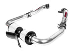 Close up view of Stillen Generation 3 Ultra Long Tube Dual Intake Kit with Dry Filter for Infiniti G35 Sedan 2007-2008 with white background
