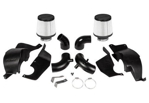 Wide view of Stillen Hi-Flow Air Intake Kit - Dry Filter for Kia Stinger AWD/RWD [3.3TT] (2018-2019) with white background
