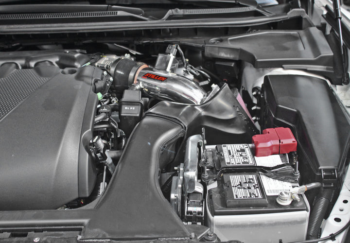 Close-up view of Stillen Hi-Flow Air Intake Kit [A36] - Oil Filter for Nissan Maxima (2016-2021) fitted in a car