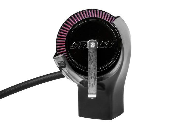 Close-up view of Stillen Hi-Flow Air Intake Kit [A36] - Oil Filter for Nissan Maxima (2016-2021) with white background