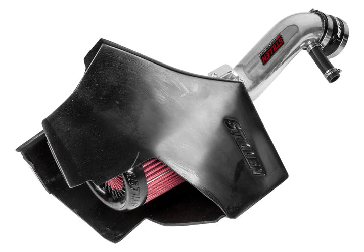 wide shot view of Stillen Gen 2 Air Intake Kit [V37] - Oiled Filter for Infiniti Q50 [2014-2015] with white background