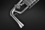 Close-up of Capristo valve unit and polished pipe bend, GLE63