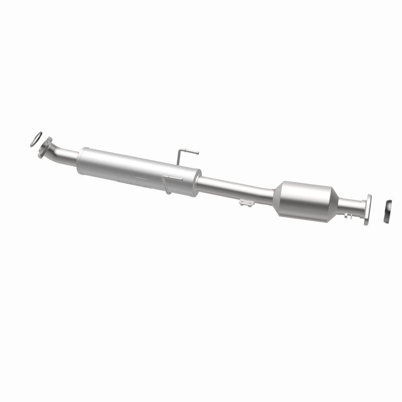 MagnaFlow 52547 oem grade direct-fit catalytic converter, opposite rear three-quarter view of the turntable spin