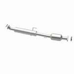 MagnaFlow 52547 oem grade direct-fit catalytic converter, opposite rear three-quarter view of the turntable spin