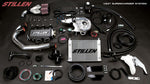 Wide view of Stillen Supercharger Tuner Kit [Polished] for Nissan 370Z [Z34] Nismo 2009-2011 with black background