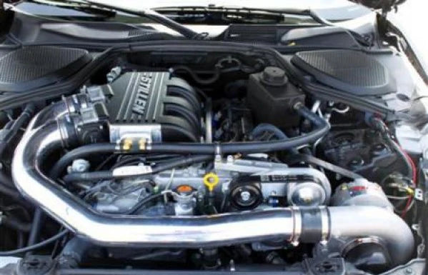 Wide view of Stillen Supercharger Tuned System [Satin] for Nissan 370Z [Z34] (Base and Touring) 2012-2014 fitted inside a car